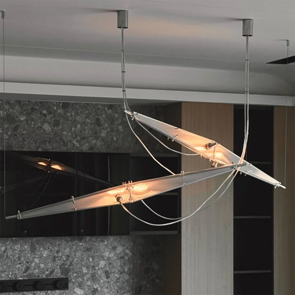 Modern Acrylic Pendent Light LED Design Art Decor Pendant Lamp Creative Hanging Lamp Living Kitchen Island Bar Cafe Chandelier