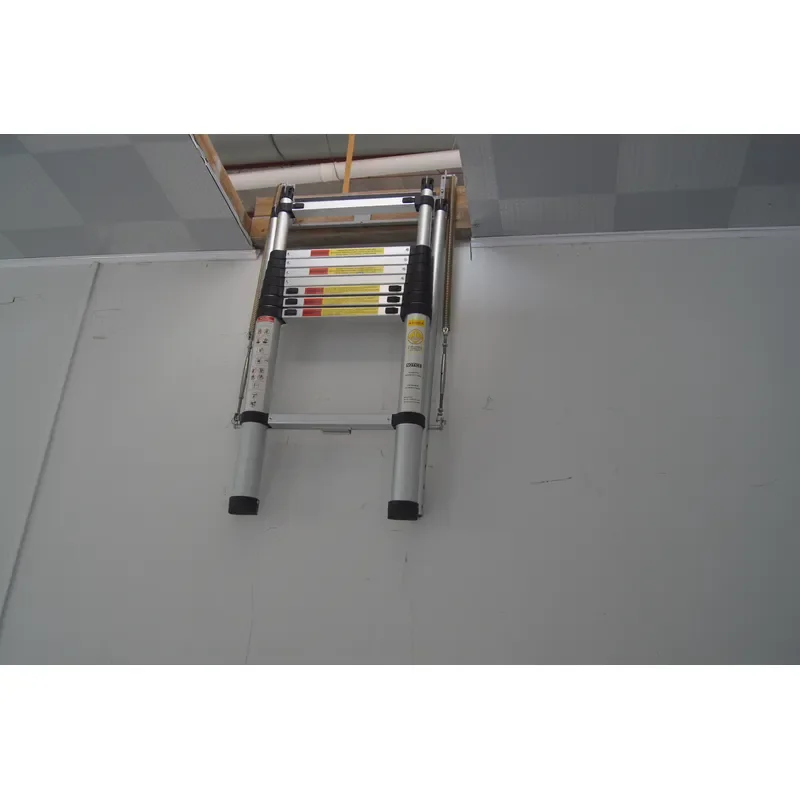 3.2m Aluminum Telescopic Ladder Retractable Loft Stairs Heavy Duty Extension Step for Home Apartment Attic Access Portable