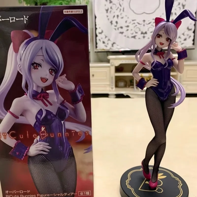 Hot Furyu Bicute 26cm Bunnies Shalltear Bloodfallen Bunny Girl Overlord Origina Model kolekcjonerski Anime rysunek urodziny zabawka prezent