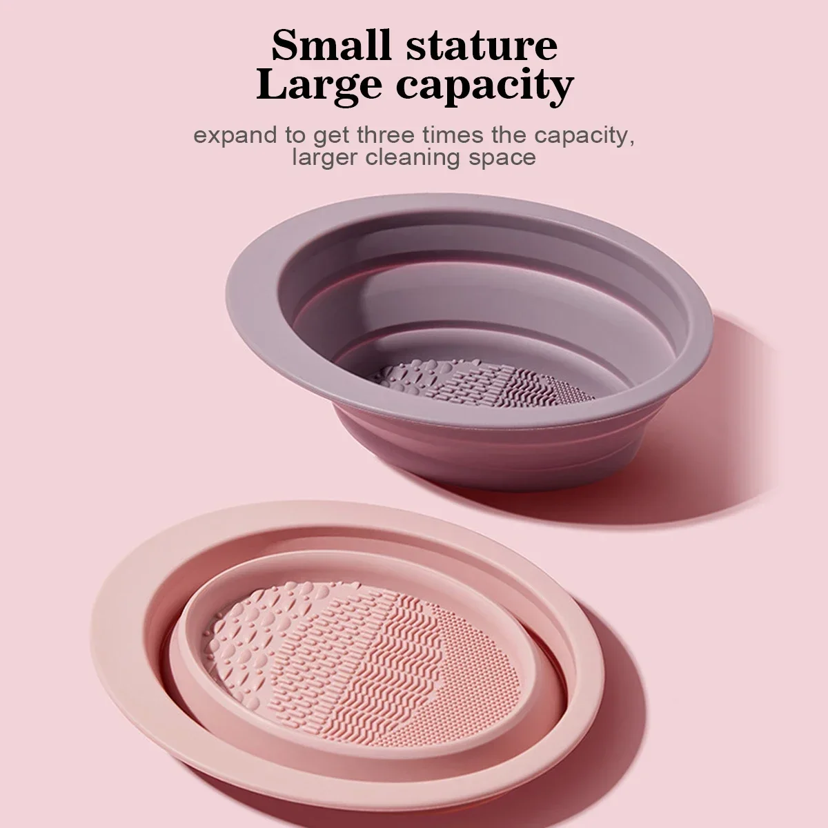 Cleaning Colorful Scrubber Box Tools Foundation Brush Cleaner Sponge Remover Eye Shadow New Silicone Makeup Brush Color view 2