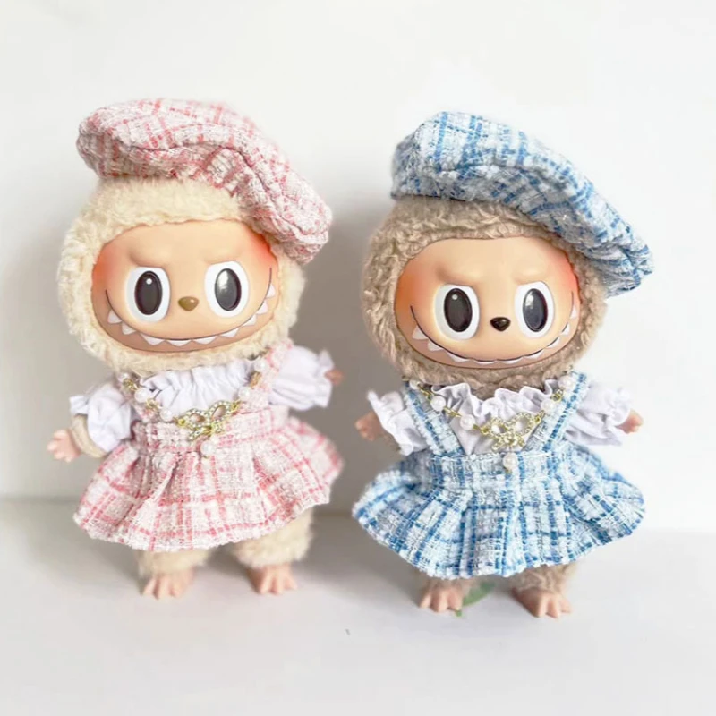 

Cute Doll'S Clothes Hoodie Kawaii Necklace Scented Strap Skirt Korea Kpop Exo Jumpsuit Clothing for 17cm Labubu Idol Dolls