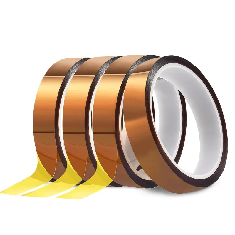 Gold Finger Hochtemperaturbeständiges Klebeband Polyimid-Band in Verschiedenen Größen Antistatisches PET-Isolierband für Lithium-Batterien