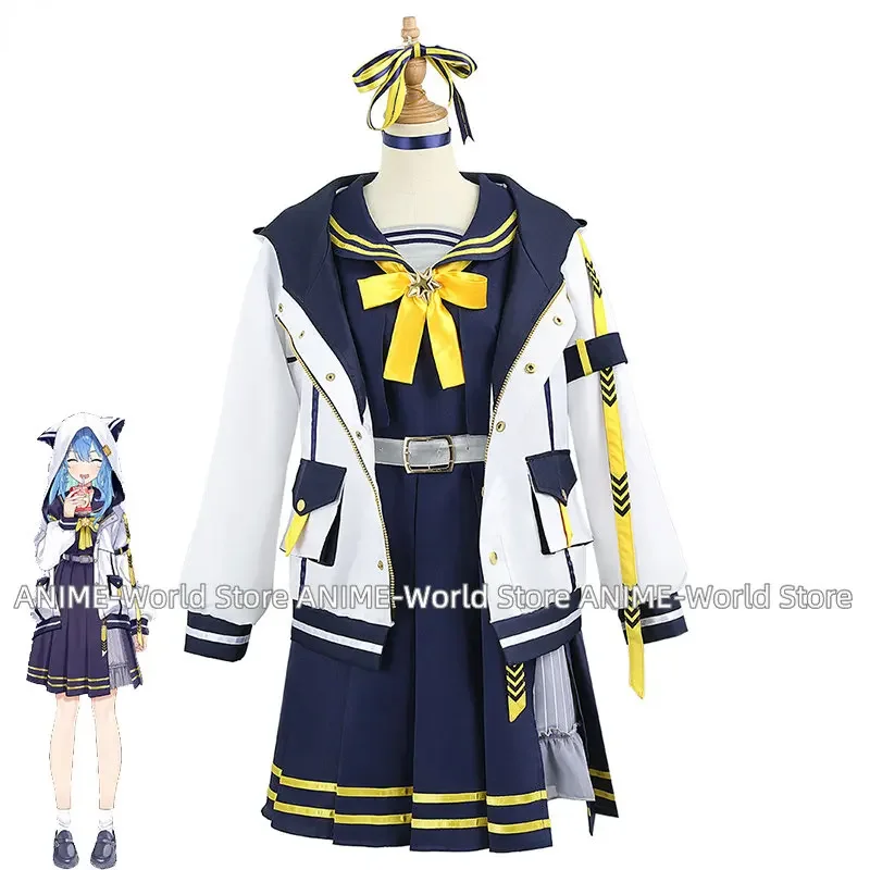 

Vtuber Hoshimachi Suisei Cosplay Costumes Cut Jk Suit Coat Dress Halloween Carnival Uniforms Custom Made