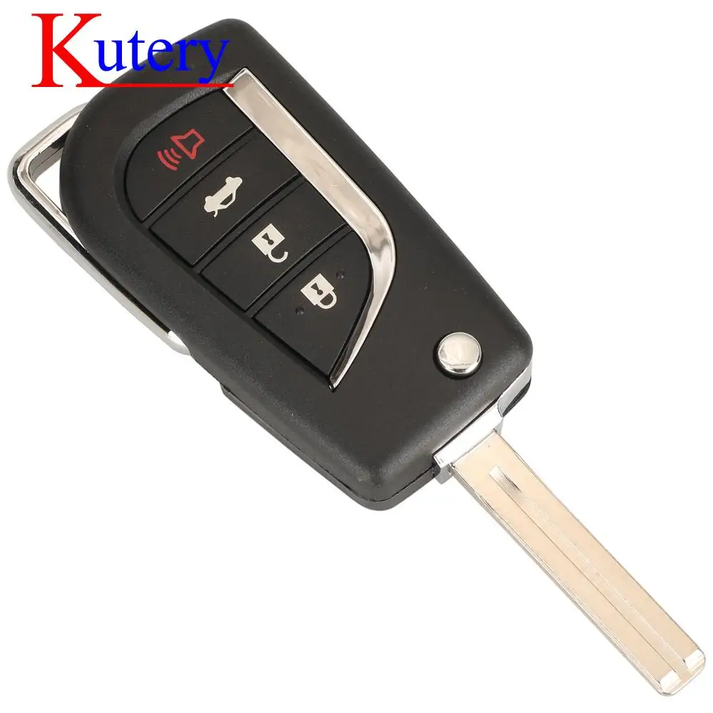 jingyuqin 4 Button HYQ12BFB 315MHz 8A Chip 89070-06790 Filp Remote Control Car Key For Toyota Camry 2018-2020 With TOY48 Blade