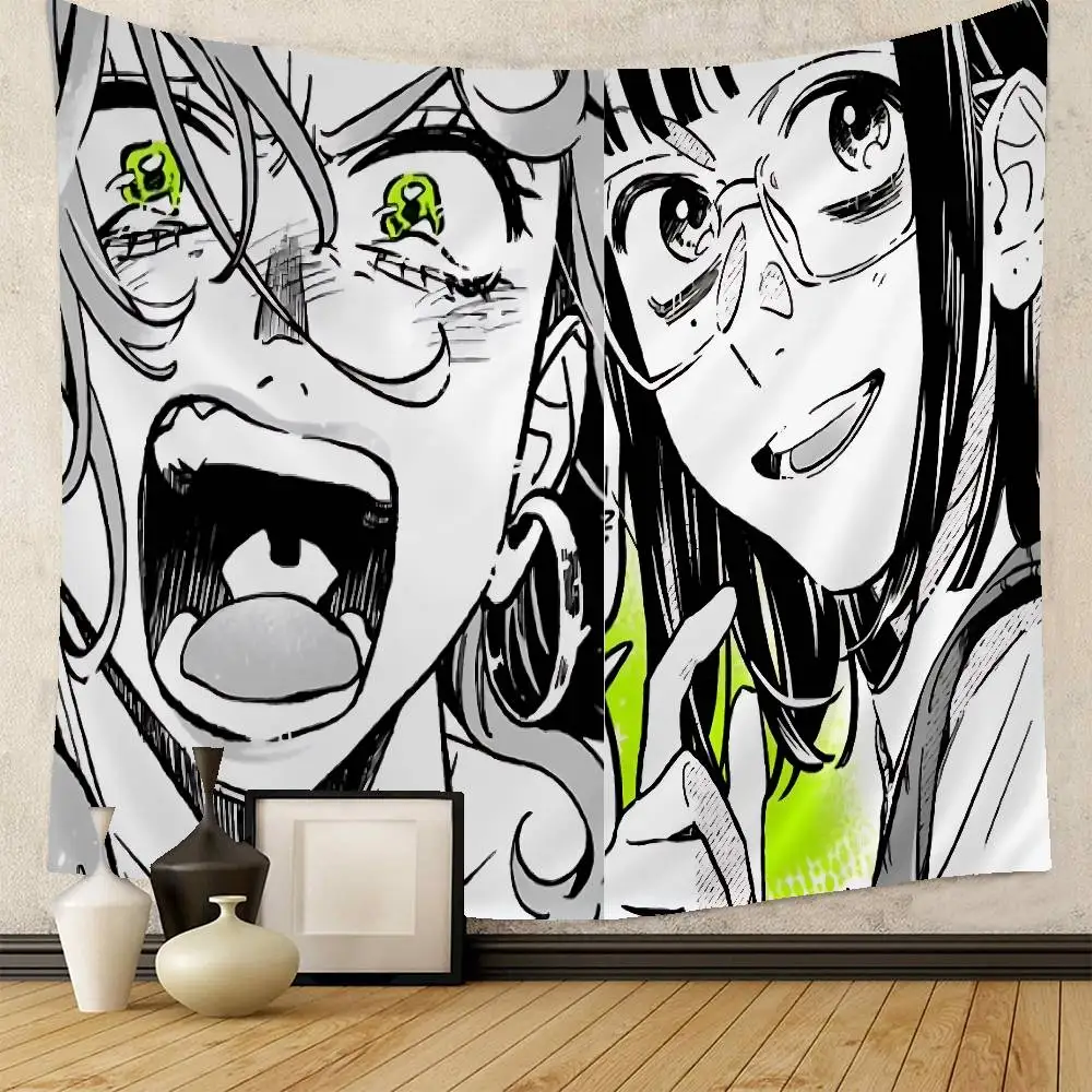 Popular GL Manga T-The Guy She Was Interested In Wasn Colorful Tapestry Wall Hanging Hanging Tarot Hippie Wall Rugs Wall Decor