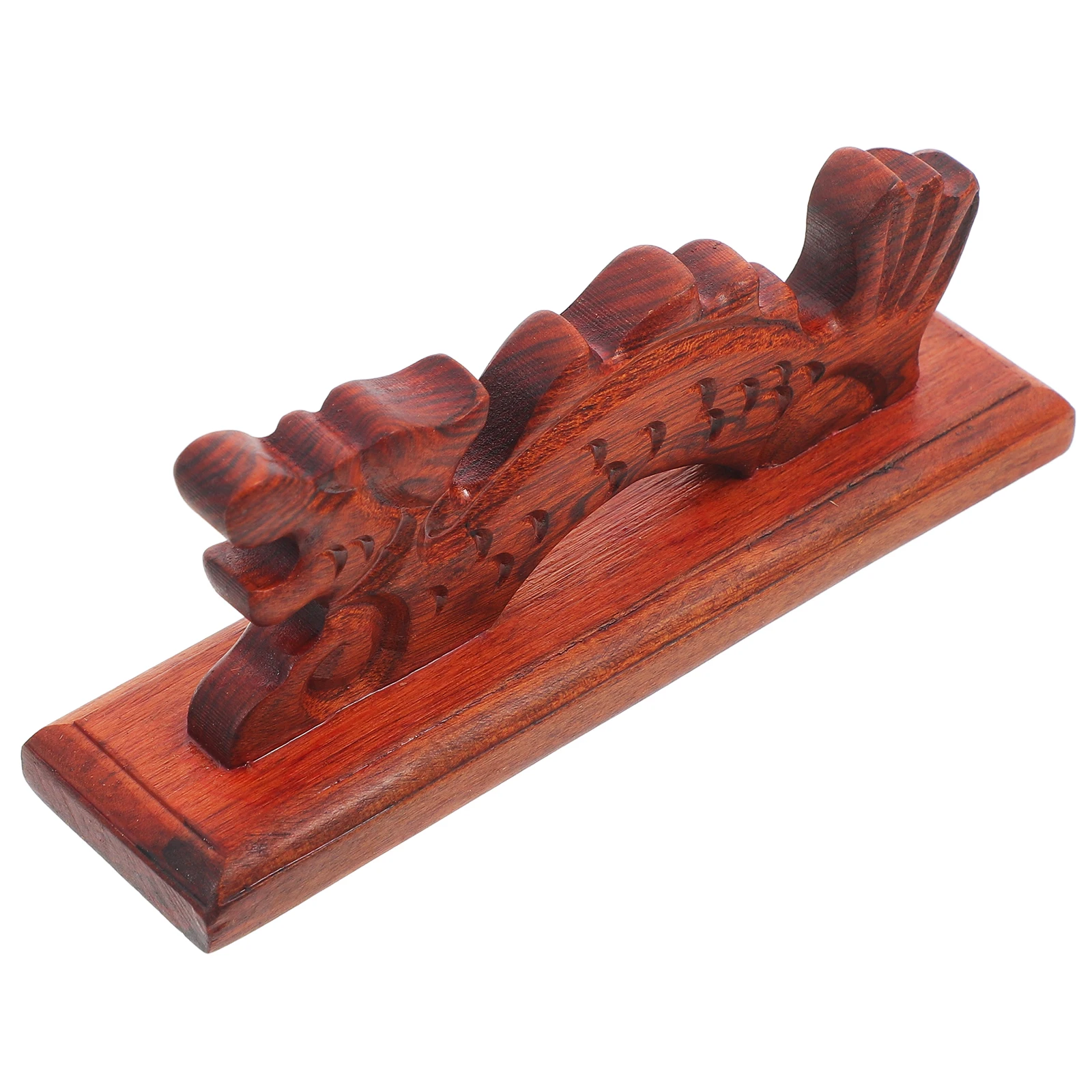 

Camouflage Dragon-shaped Red Sandalwood Pen Holder Brush Calligraphy Bamboo Chinese Rack