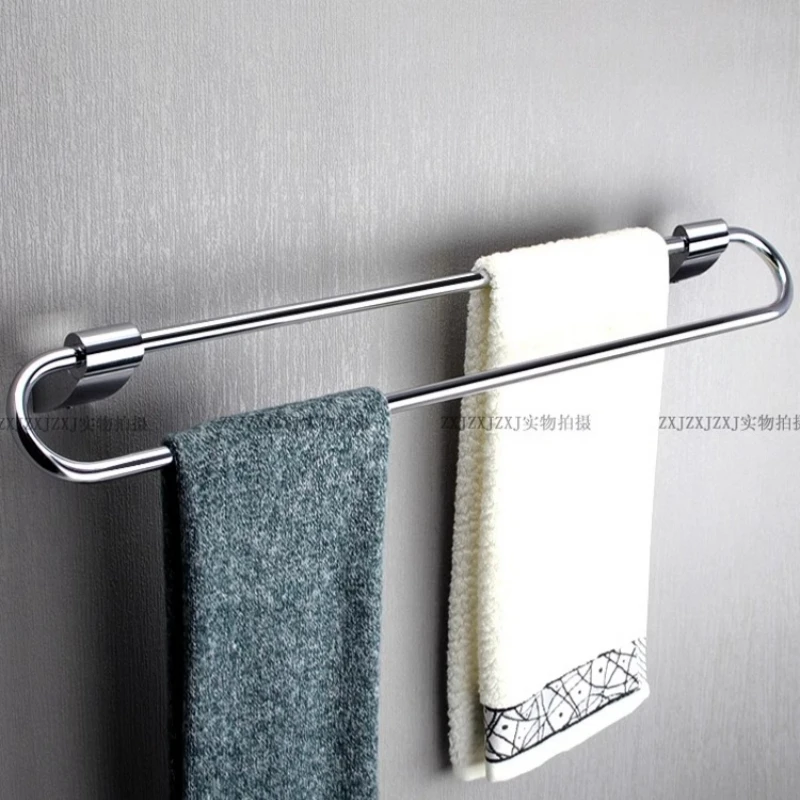 Double Towel Rack Brass Bathroom Towel Rod Bar Holder Thicken High Quality Towel Hanger for Wall Mount with Bathroom Accessories