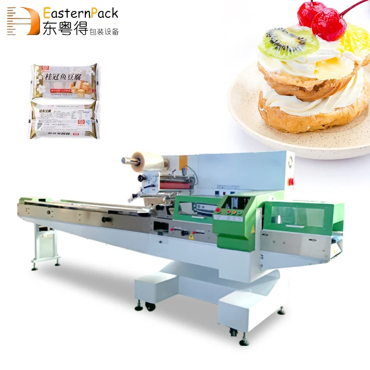 Macchina confezionatrice per torte Madeleine, multifunzione, automatica, il miglior cuscino, mini tazza, affettato, torta al formaggio, panetteria, spugna