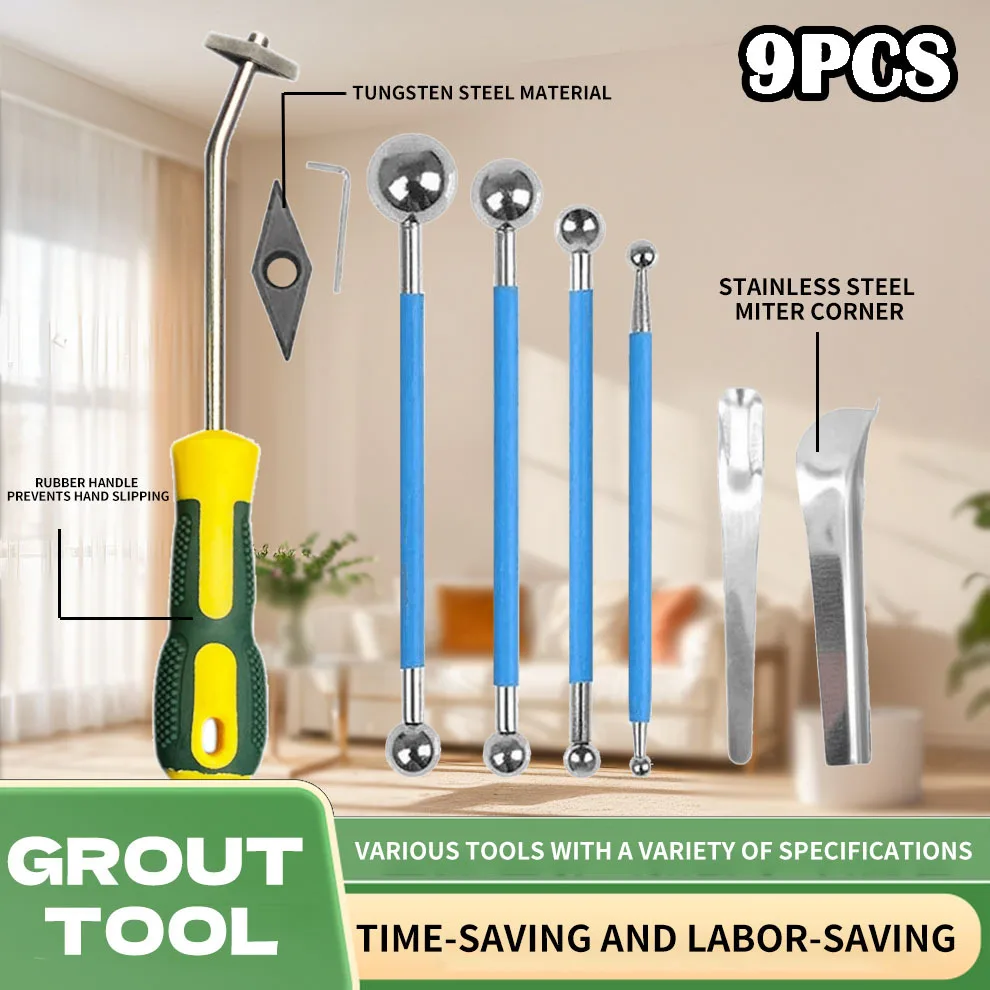 Professional Ceramic Tile Grout Remover Tungsten Steel Tiles Gap Cleaner Drill Bit for Floor Wall Seam Cement Cleaning Hand Tool