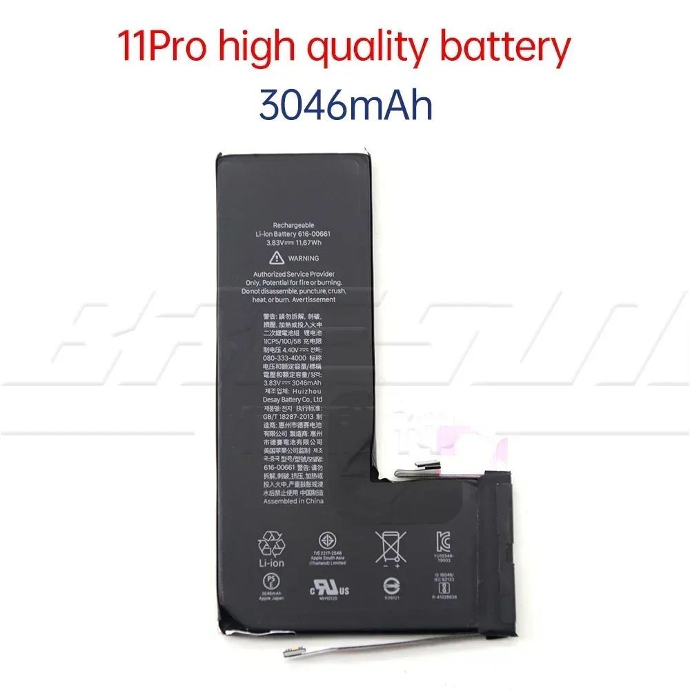 JUXING Authentic High Capacity Phone Battery For iPhone 6 6s 6p 6sp 7 7p 8 Plus X Xr Xs Max 11 12 13 Pro max Battery For Apple