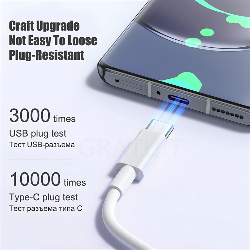 100W 7A Fast Charging USB Type C Cable for Samsung S23 S24 Ultra Xiaomi 14 Redmi Note 13 Pro POCO Phone USB C Cables Accessories image 3