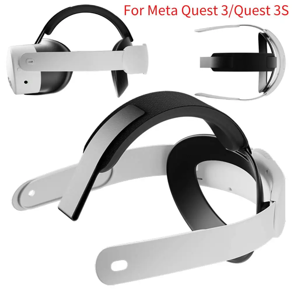 حزام رأس النخبة لـ Meta Quest 3/Quest 3S VR سماعة النخبة حزام استبدال تقليل الضغط لملحقات Quest 3VR