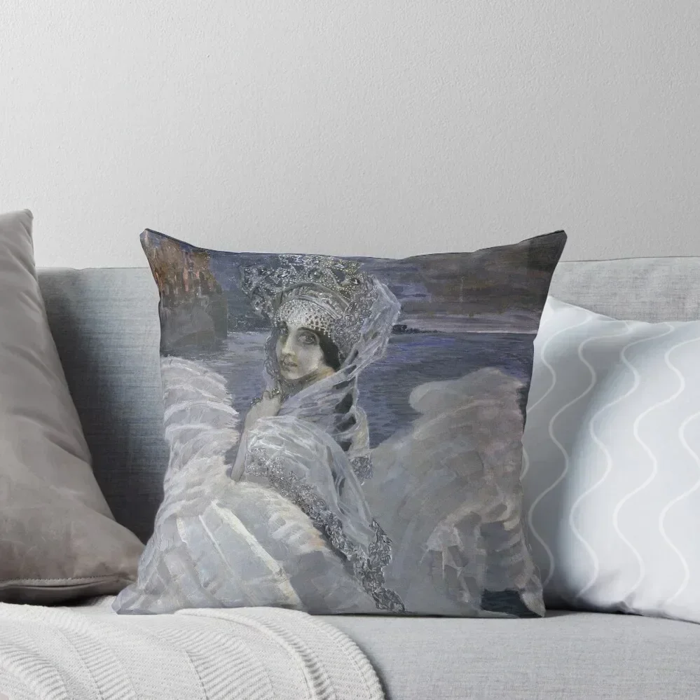 

Mikhail Vrubel - Swan Princess Throw Pillow luxury covers Elastic Cover For Sofa ornamental pillows for living room pillow