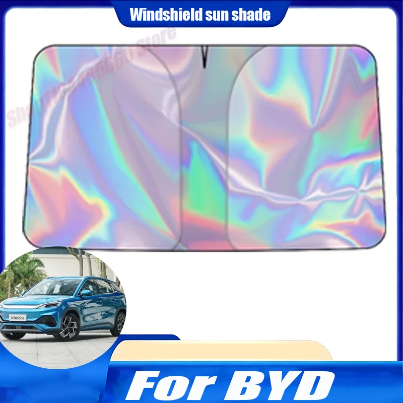 For BYD Seal Foldable Front Windshield Sun Shade UV Reflective Sun Protection Cover Car Interior Accessories