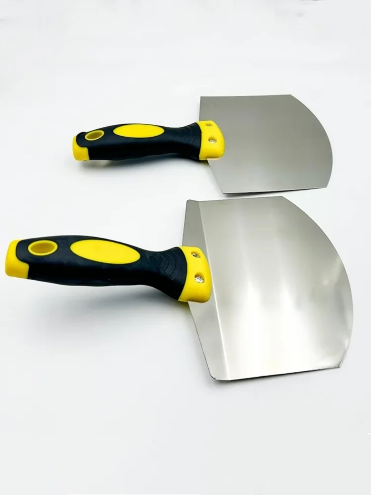 Edelstahl Spachtel Wand Farbe Gips Kelle Arc Asche Schaufel Farbe Feed Füllung Schaber Klinge Spachtel Bau Werkzeuge – Detail 2