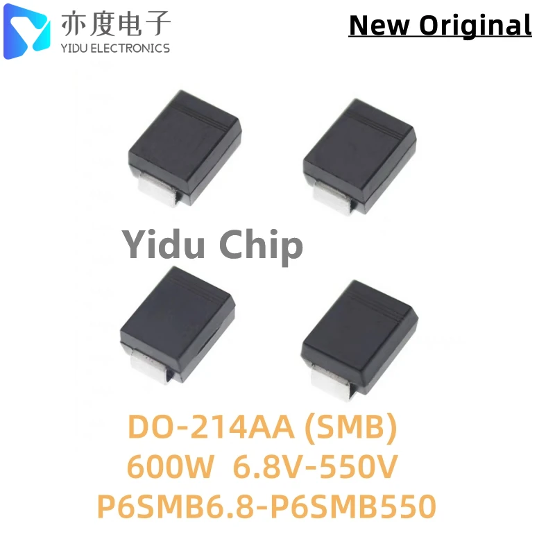 50pcs/lot TVS Diode P6SMB39A P6SMB43A P6SMB47A P6SMB51A P6SMB56A P6SMB58A P6SMB62A P6SMB68A P6SMB75A P6SMB82A P6SMB91A DO-214AA