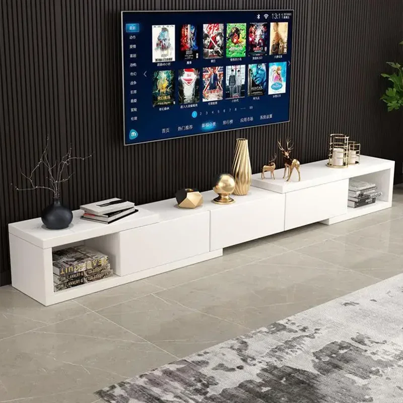 Vase Minimalistic Tv Stand Mainstays White Design Innovative Rack Tv Table Expandable Reception MonitorMuebles Hotel Furniture