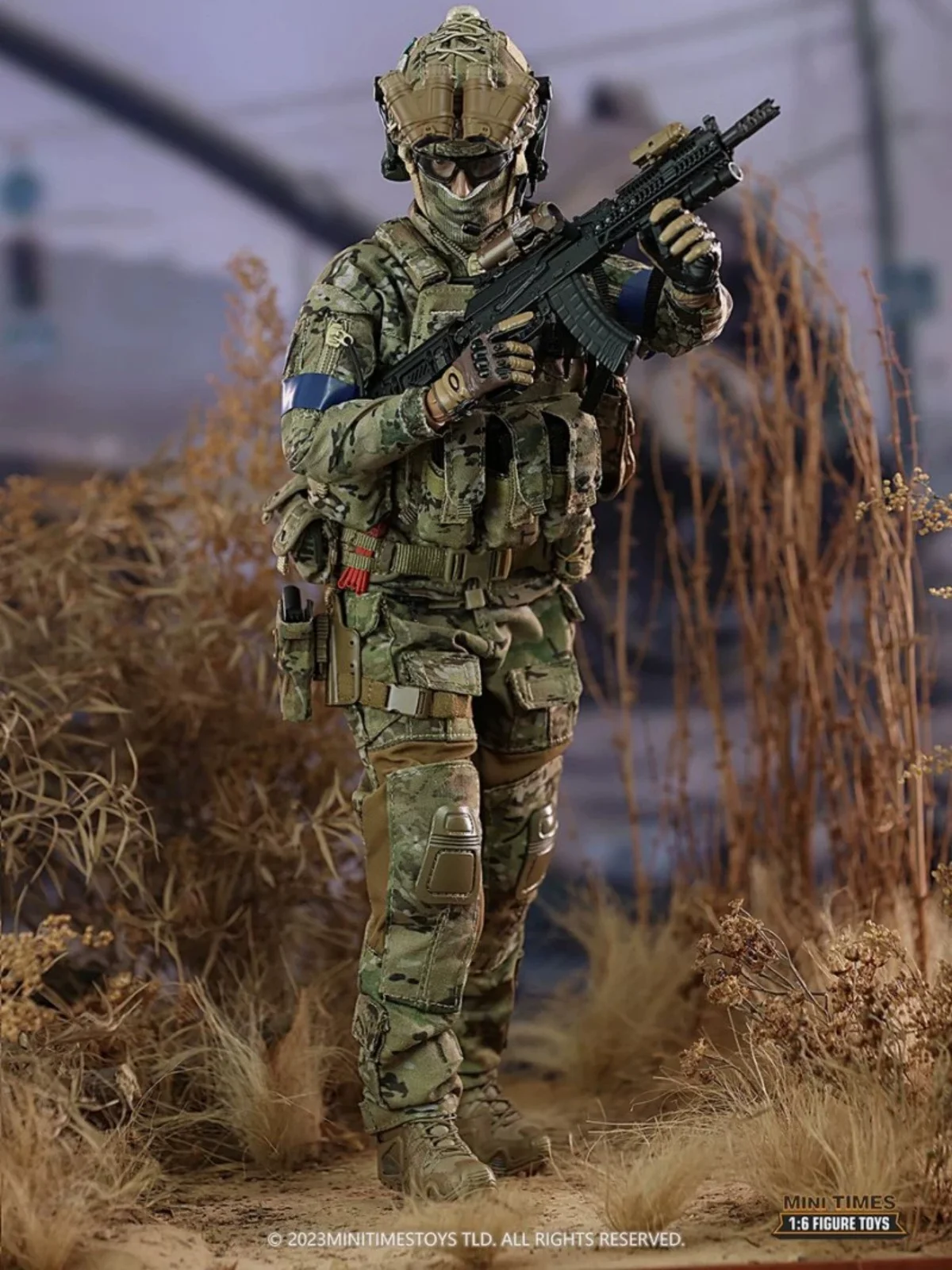 En stock, juguetes Minitimes M047, figura de acción coleccionable de 12'' a escala 1/6, soldado masculino con equipo de combate de camuflaje, juego completo.