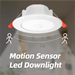 Smart PIR Motion Sensor/Radar Sensor Recessed LED Downlight Recessed Ceiling Spot Lamp Home Corridor Nightlight Work In Dark