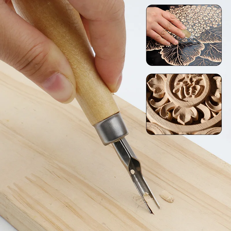 Wood Carving Chisel Tools Professional For Basic Detailed Carving Woodworkers Fine Arts Gouges DIY