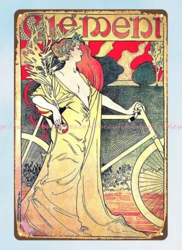 MISTI (Ferdinand Mifliez, 1865-1923) Clement велосипеды 1903 металлический жестяной знак