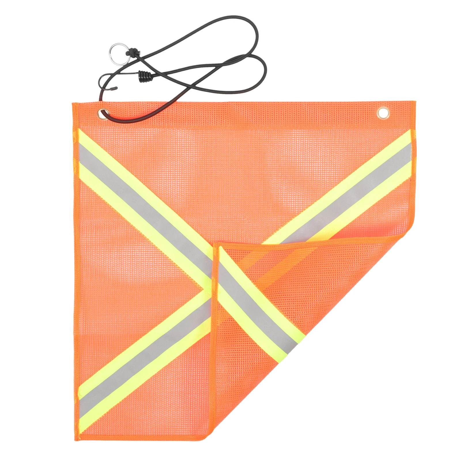 

Reflective Warning Flag 18x18 Inches PVC Mesh High Visibility Safety Car Flags Trailer ATV Night Signal Traffic Signs