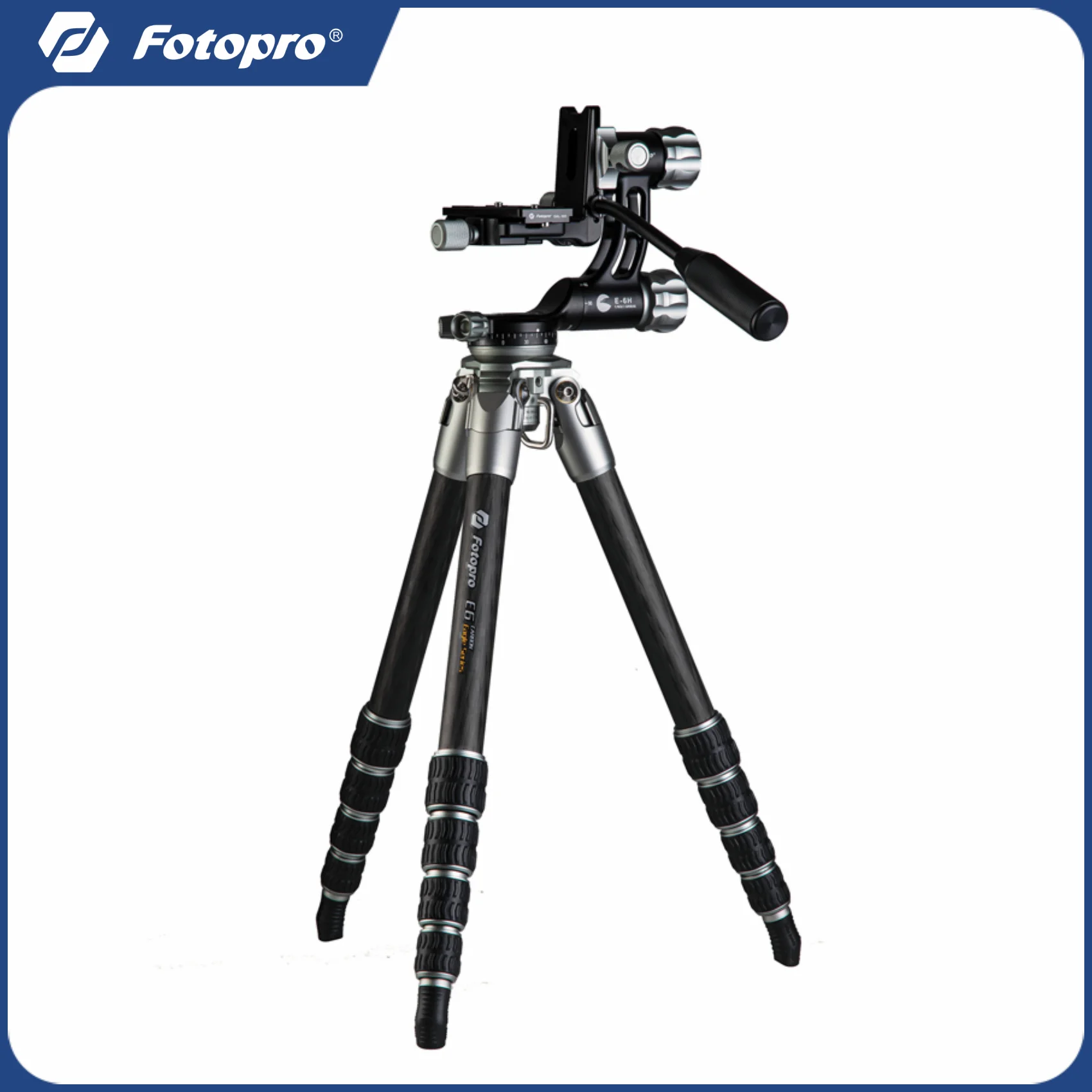 

Fotopro E6 Carbon Fiber Tripod Gimbal Head Professional Camera Tripod for DSLR Bird Photography Astronomy Shooting