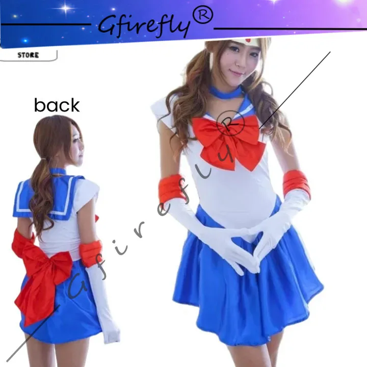 

Anime Adult Men Kids Anime Sailor Moon Cosplay Costume Uniform Dress Outfit Cosplay Outfit Halloween Carnival Suit girl gift cos