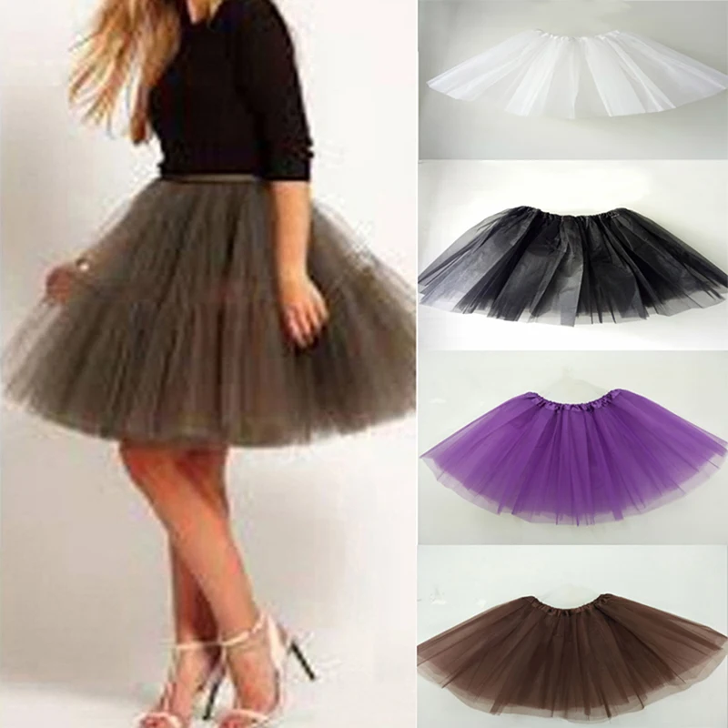 

Women Vintage Tulle Skirt Short Tutu Mini Skirts Adult Fancy Ballet Dancewear Party Costume Ball Gown Mini skirt Summer 2023 Hot