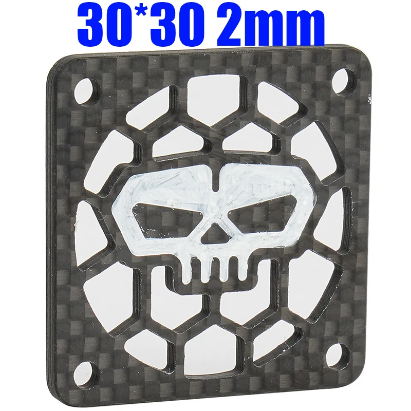 30mm Carbon Fiber Fan Cover 30 * 30 * 2mm for ARRMA LIMITLESS INFRACTION RC Car Universal