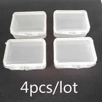 New Arrival 4Pcs/lot Fishing Tackle Boxes Fixable Small Fishing Box Plastic Storage Box Case Holder Fish Lure Bait Hooks Tackle