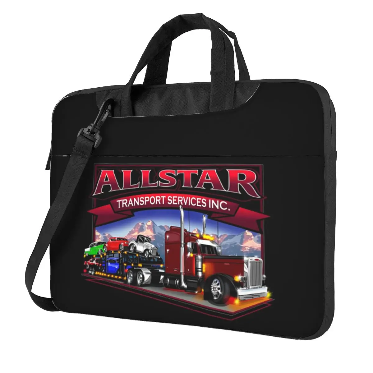 

All Star Transport Peterbilt Crossbody Сумка для ноутбука Чехол Сумка для компьютера Устойчивая защитная сумка для ноутбука для Macbook Pro Lenovo