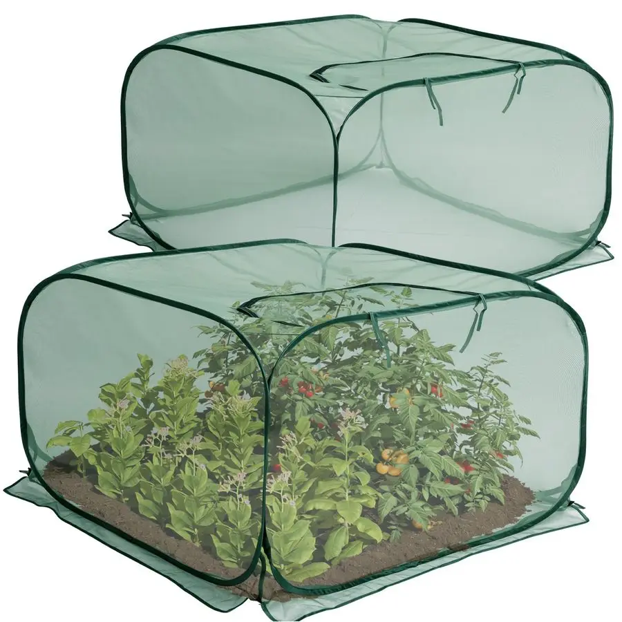 

Сетчатая защитная сетка для растений, 35 x 35 x 27,5 см, складная, с 8 ячейками, для сада