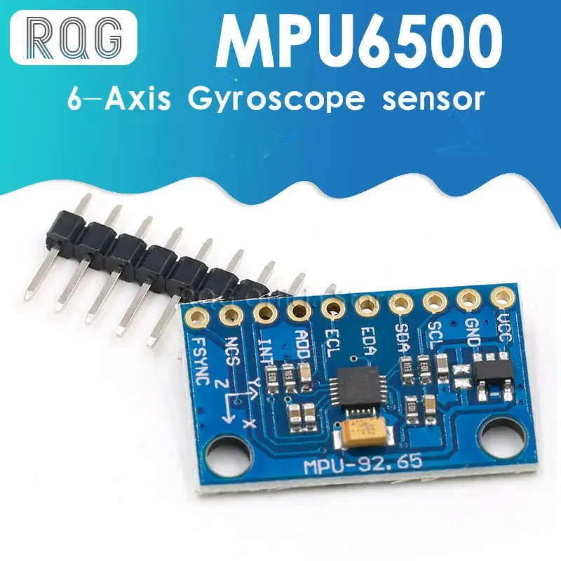 IIC I2C SPI MPU6500 MPU-6500 6-Axis Gyroscope Accelerometer Sensor Module Replace MPU6050 For Arduino With Pins GY-6500