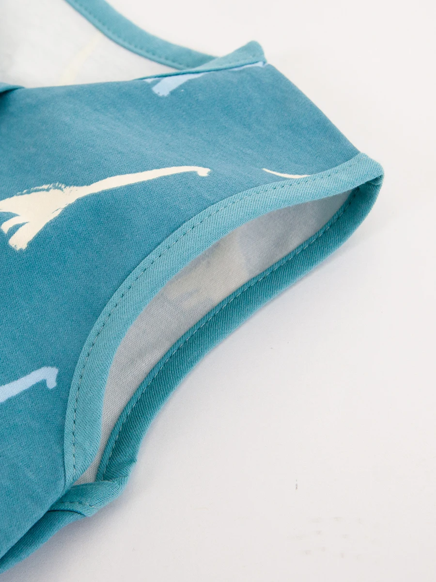 كيس نوم بقاع مستدير من القطن الخالص للربيع والصيف لحاف خفيف الوزن مضاد للركل لحماية البطن أثناء النوم