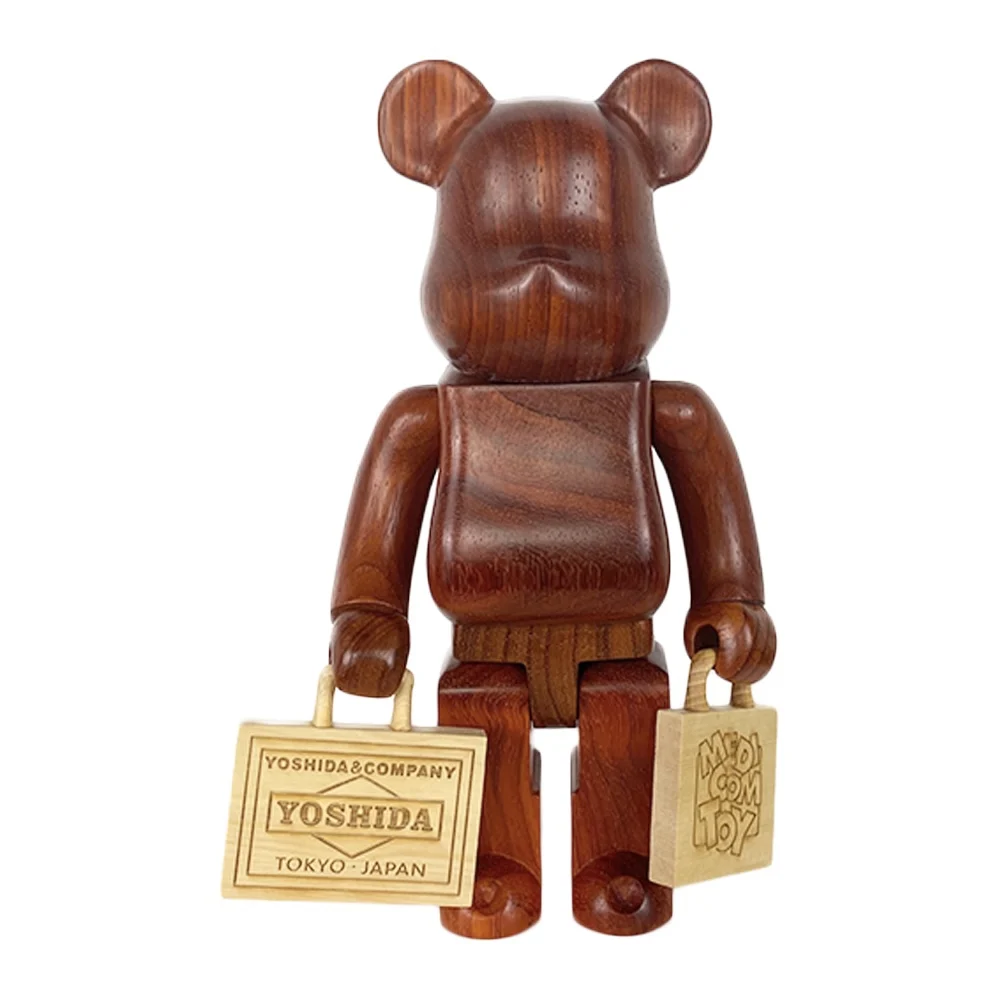 Bearbrick 400% African Rosewood High Specification Wooden Handmade Teddy Bea Suitcase Accessories Exquisite Wooden Box Packaging