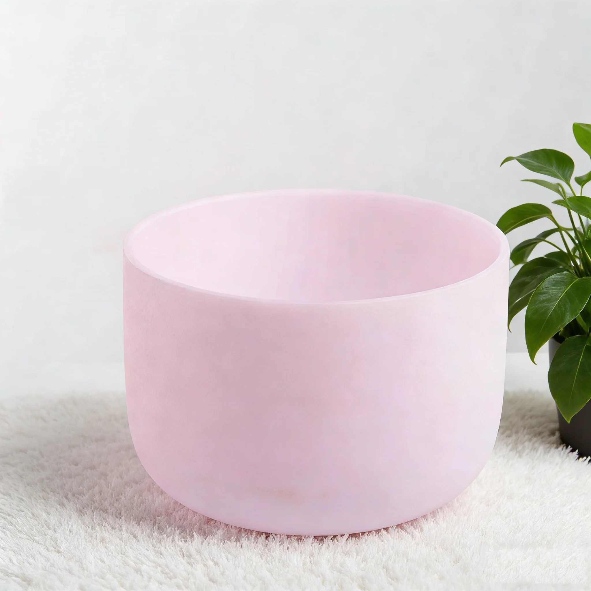 

Hye-eun 8inch Morganit Gemstone Fusion Crystal Singing Bowl Yoga Meditation Pink 432hz/440hz/528hz Sound Bowls Energy Healing