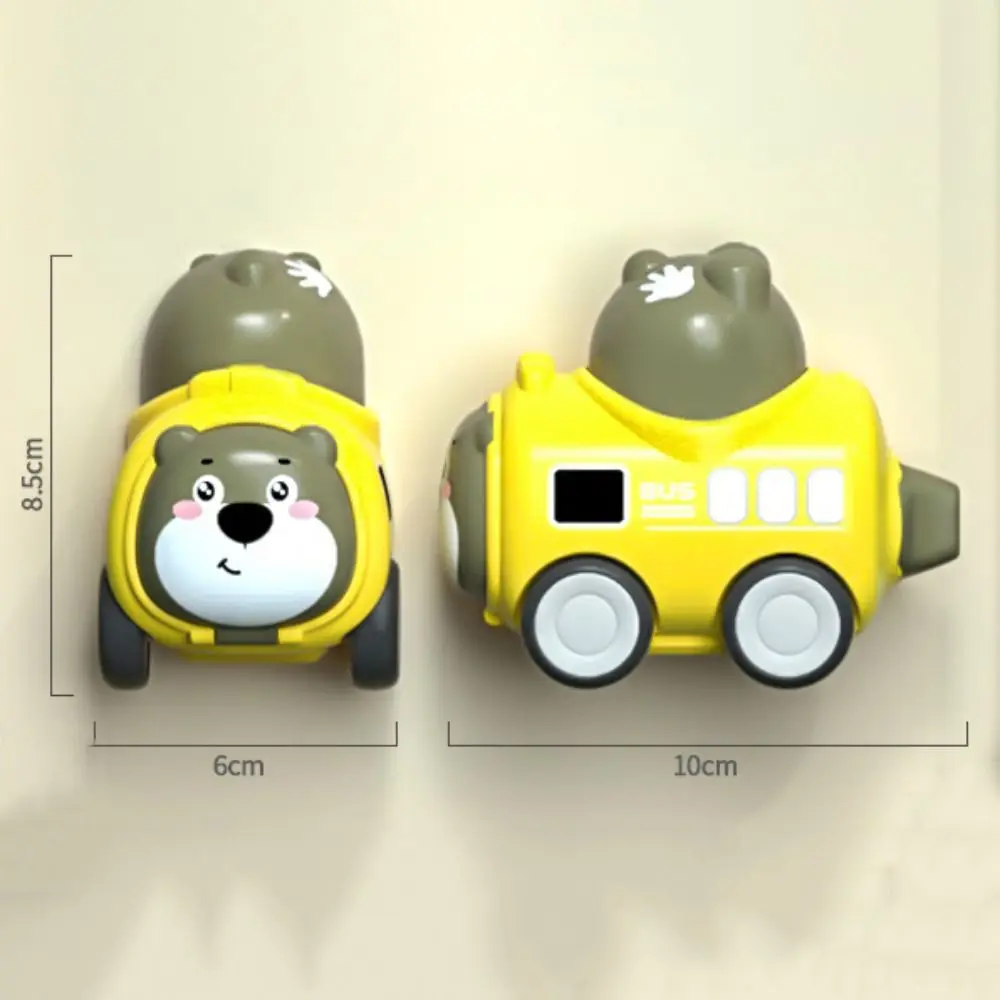 Ladder Truck Inertia Toy Car Cartoon Animal Tipper Truck Mini Inertial Engineering Car Toys Mixer Excavator Construction Trucks