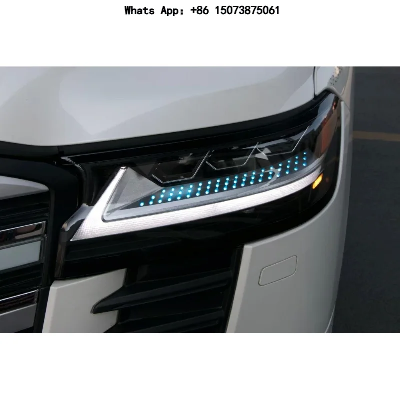 LED Meteor Shower Headlights for To-yo-ta Land Cruiser LC300 Full Head Lamp Assembly With Dynamic Sequential Turn Signal