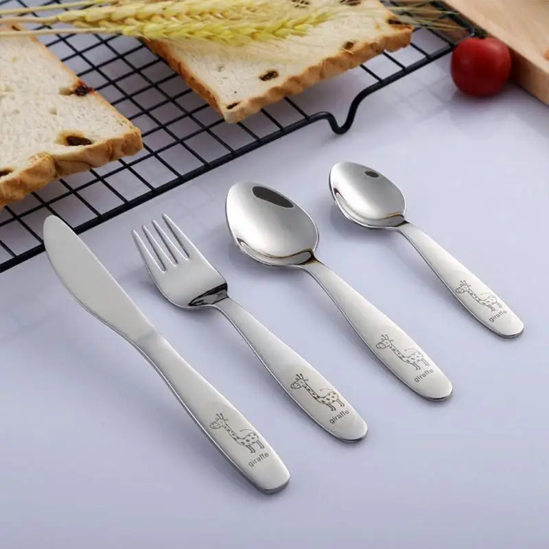 

95AE Portable Stainless Steel Travel Utensils Reusable Eco-friendly Cutlery with for