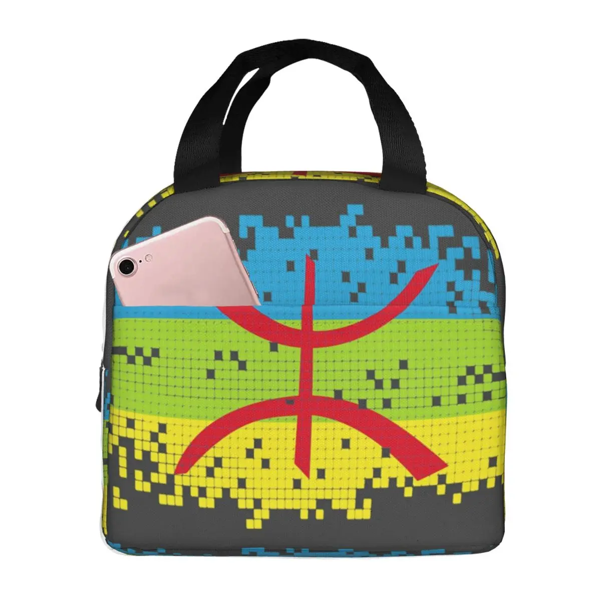 Kabyle Amazigh Flag Insulated Lunch Bag for Women Leakproof Berber Proud Thermal Cooler Lunch Box office Work School