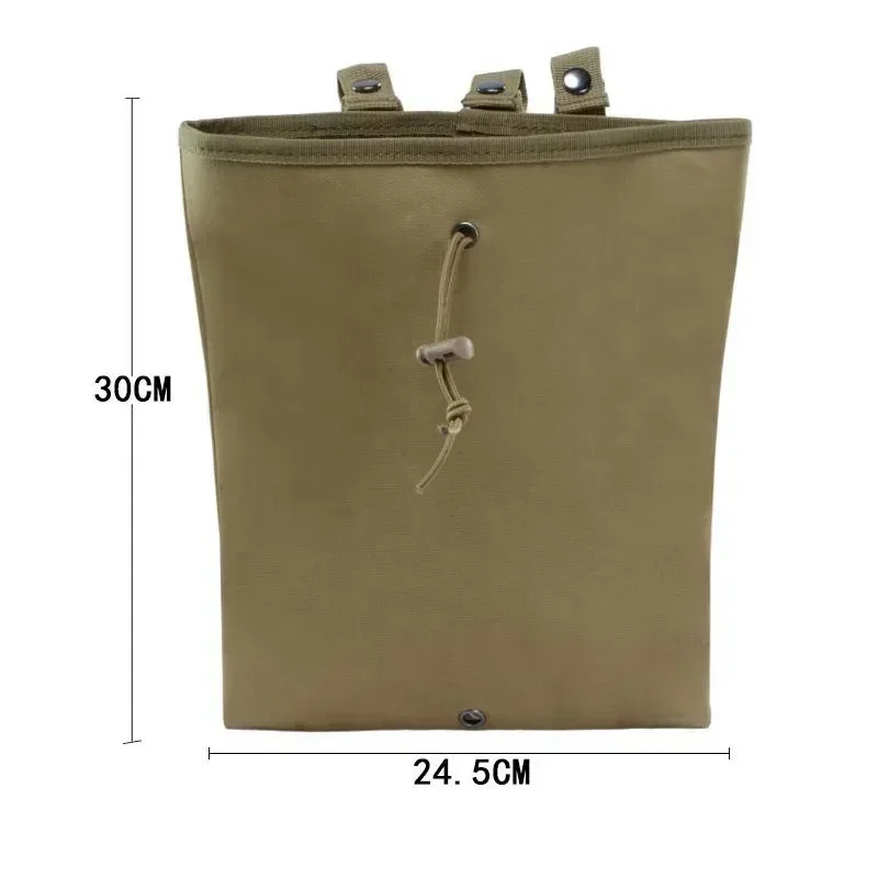 Soft  Dump Pouch Tactical  Recovery Pouch Drawstring Magazine Recycling Pouch Hunting Gear  Small Waist Bag Belt Accessories