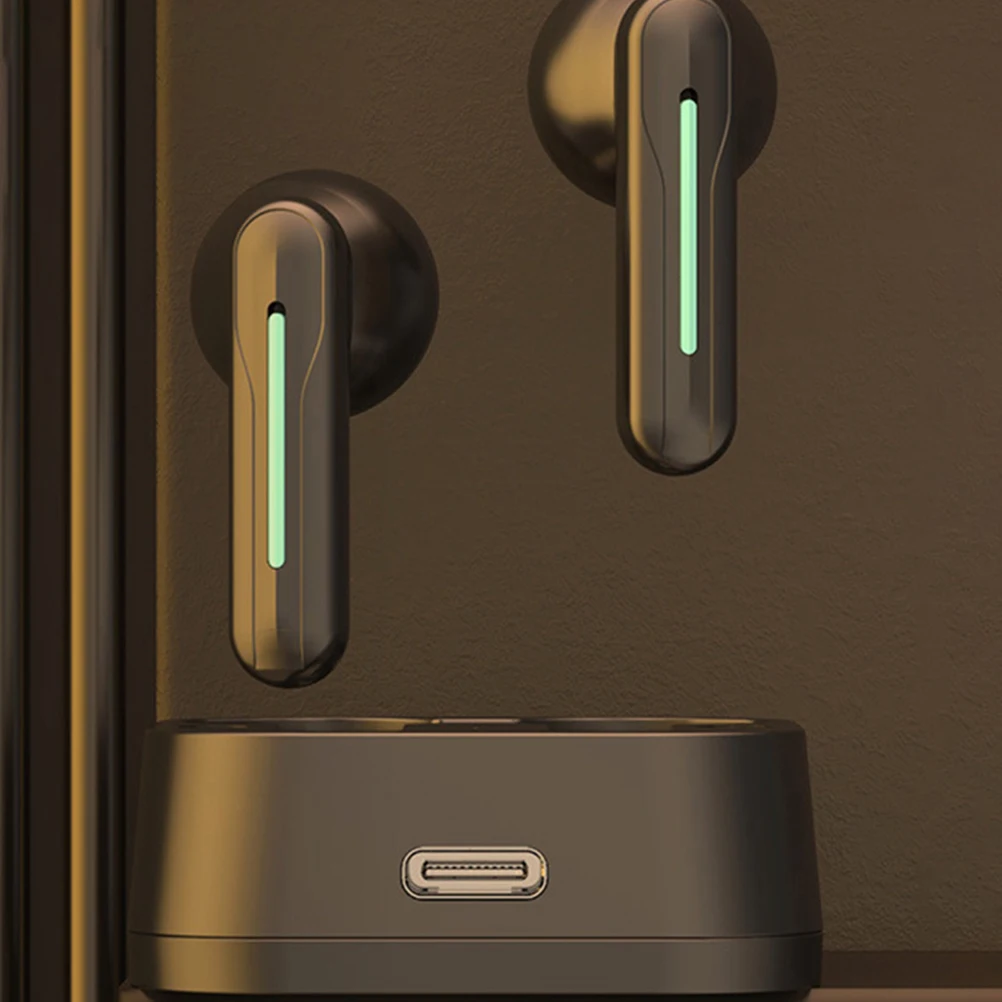 

Wireless Earphones Headset High Quality Sound Ergonomic Design for Running Cycling Wireless Headphones Fitness Black