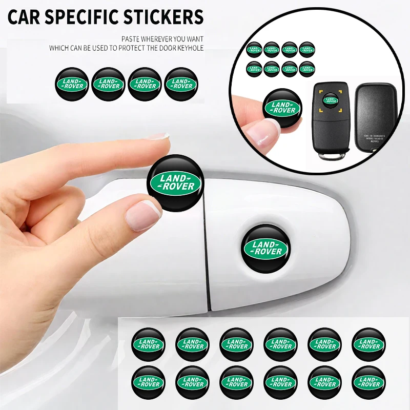 

Car Door Lock Eye Protector Cover Keyhole Sticker Accessories For Land Rover Freelander L2 LF Range Rover Evoque Discovery 3 4