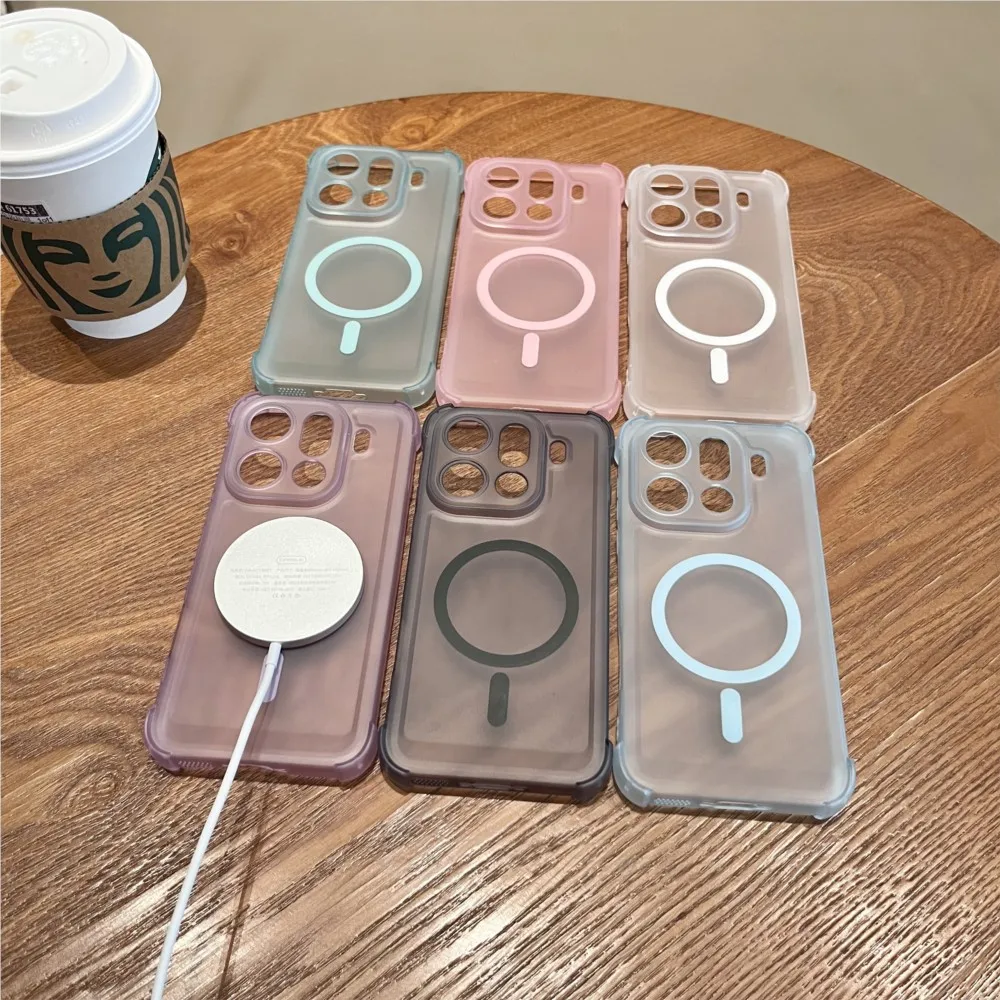 Simple Matte Soft Frosted Magnetic Phone Case For OPPO Find X9 X8 Pro Ultra Reno 15 14 13 Pro Slim Four-corner Protect Cover