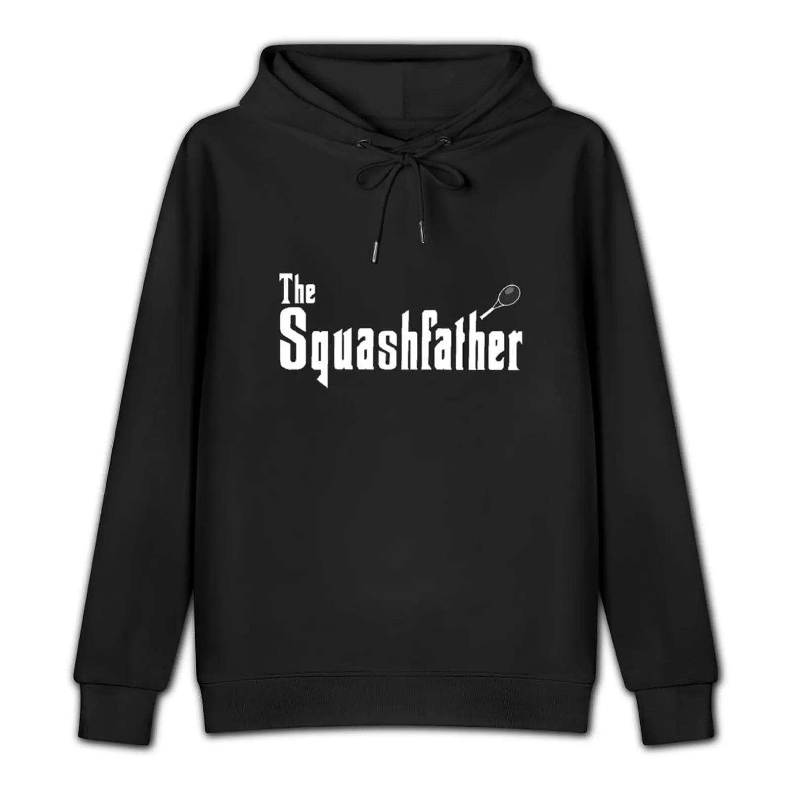 The Squashfather Squash player Squash Court white font Pullover Hoodie men's sweat-shirt new in hoodies & sweat-shirt