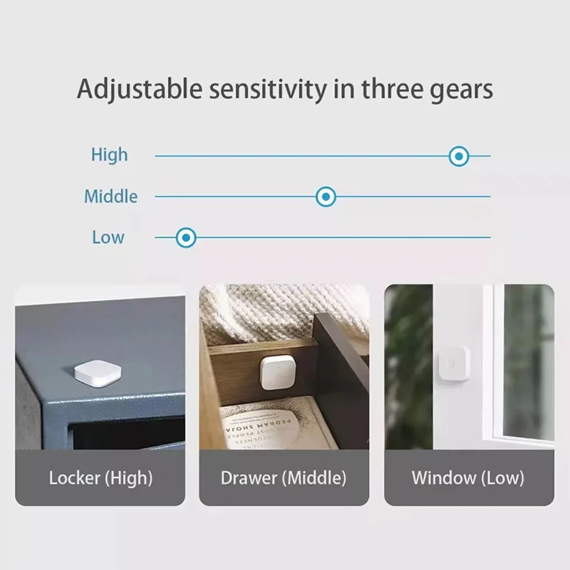 Aqara-振動センサーZigbee,モーションセンサー,検出アラーム,モニター,統合ジャイロ,Xiaomi Mijia,ホームキットアプリ