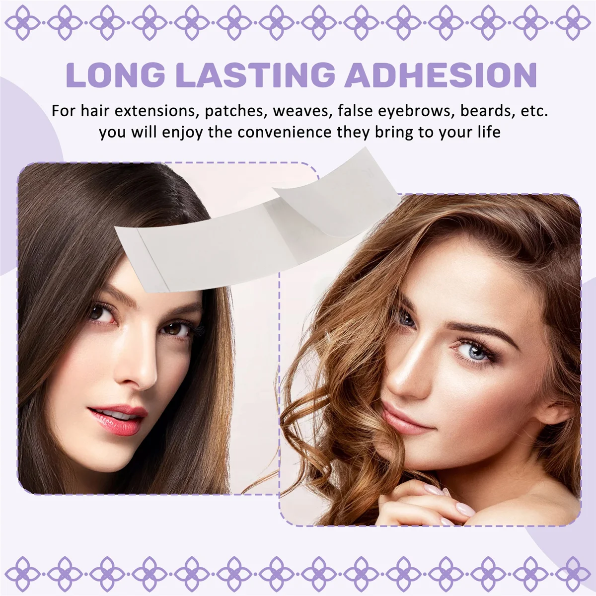 AT77 36Pcs/Lot Ultra Hold Wig Double Sided Tape Strong Adhesive Hair System Extension Strips Waterproof for Toupees/Lace Wig