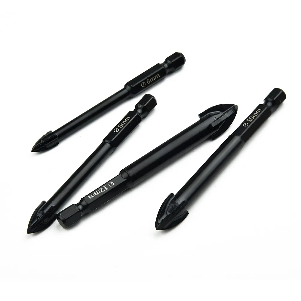 

Router Drilling Tool Anti-rust Cemented Carbide Cutter Hot Practical Usefully 3-12mm 7 Sizes Alloy Cross Drill