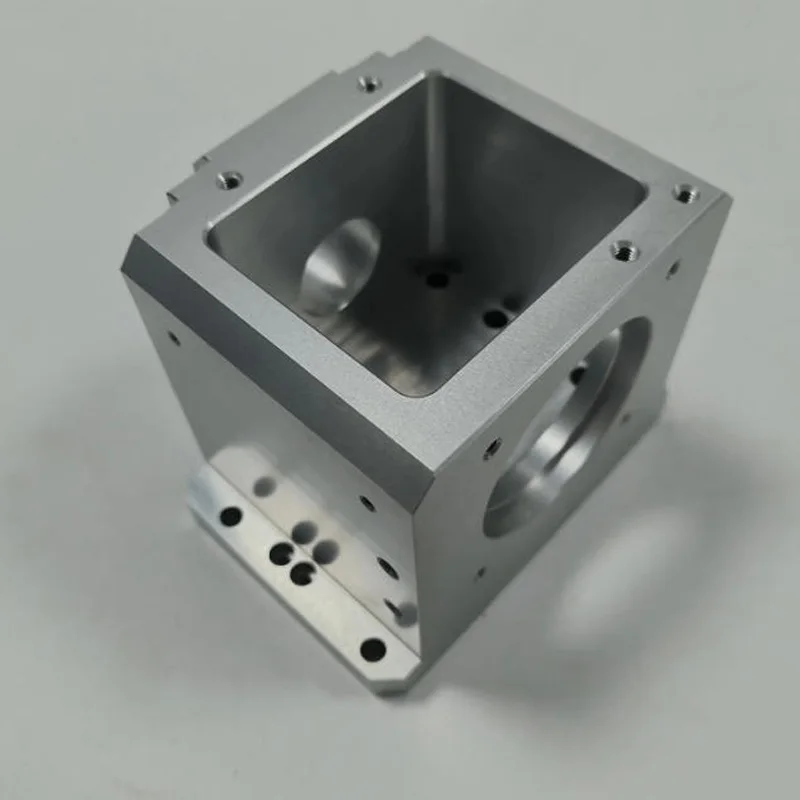 Precision Custom CNC Machining Parts 5-Axis Machining Complex Structural Parts Anodized Aluminum Valve Body Connector Housing